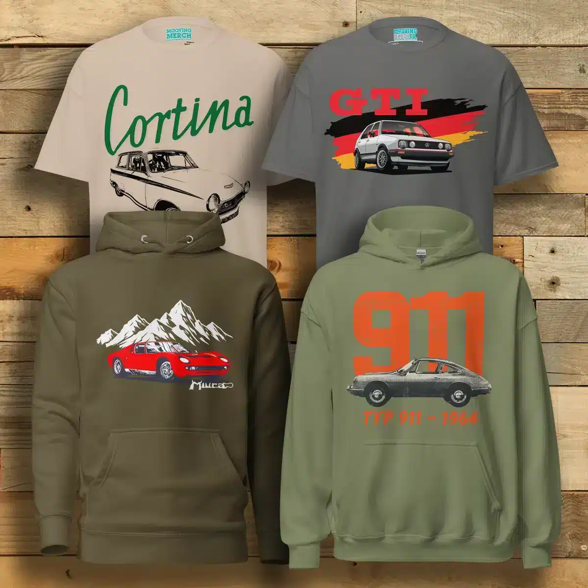 Custom Clothing with Car Truck and Automotive Themes